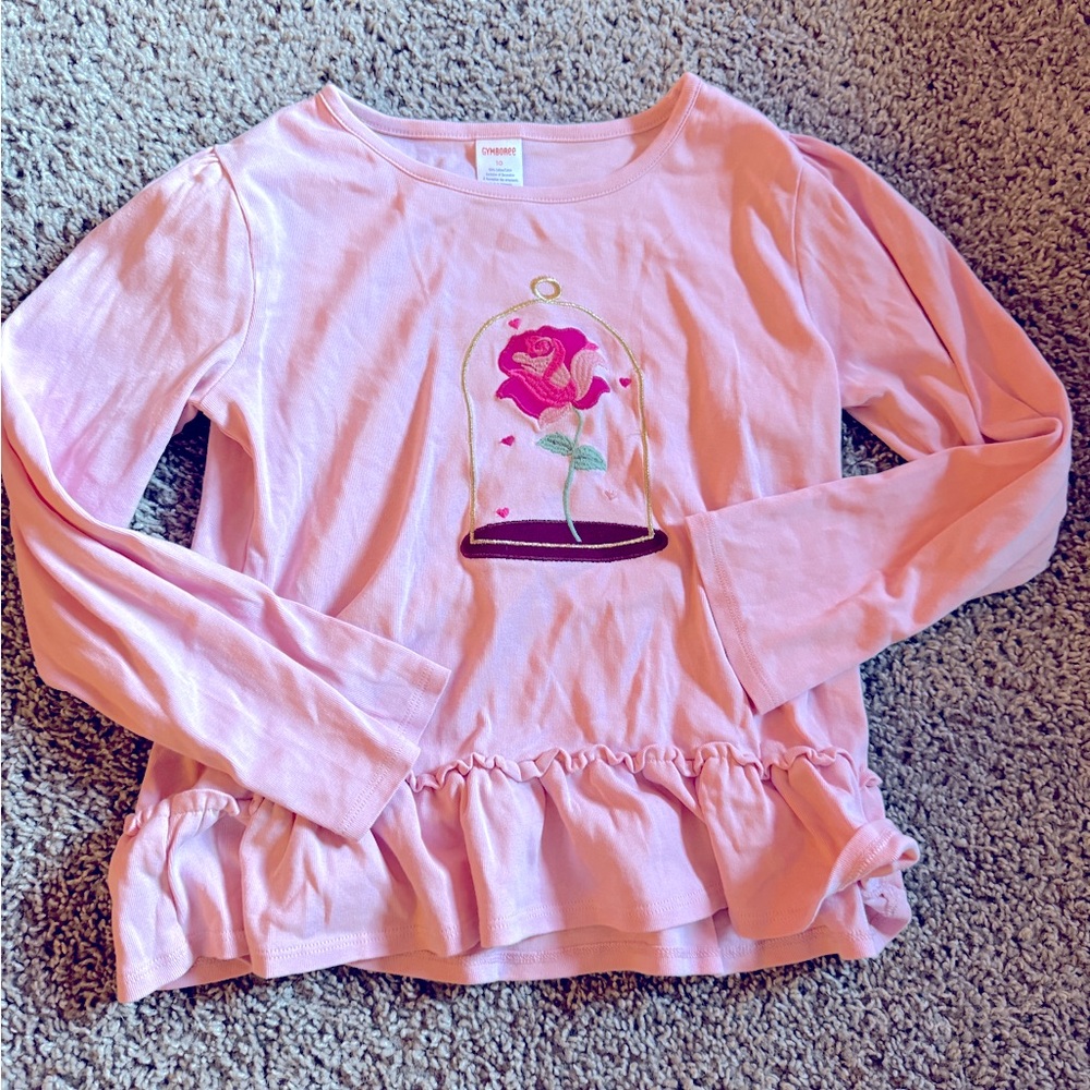 Gymboree size 10 Royal Princess Disney inspired Belle shirt